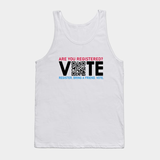 qr code vote Tank Top by creativity-w